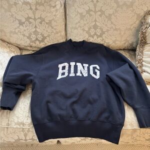Anine Bing Bradie Sweatshirt in Navy